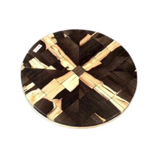Petrified Wood Mosaic Round Table S