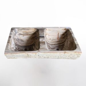 Petrified Wood Doble Sink