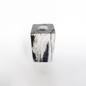 Petrified Wood Candle Holder set L