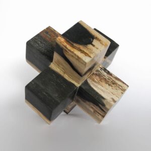 Petrified Wood Cross Dise L