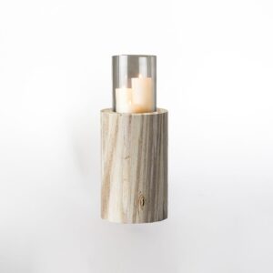Petrified Wood  Cilinder Candle Holder